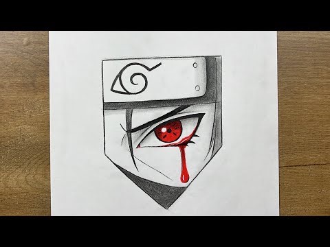 How to Draw Itachi’s Eye Step by Step | Naruto Drawing Tutorial