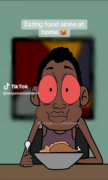 Eating Alone at Home: A Humorous Animation Experience