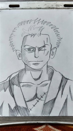 Roronoa Zoro drawing 🔥😱 #shorts #drawing #roronoazoro #art