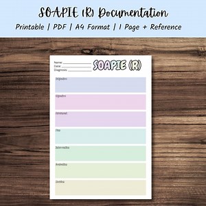 SOAPIE (R) Documentation Template and Reference Guide - Etsy Canada