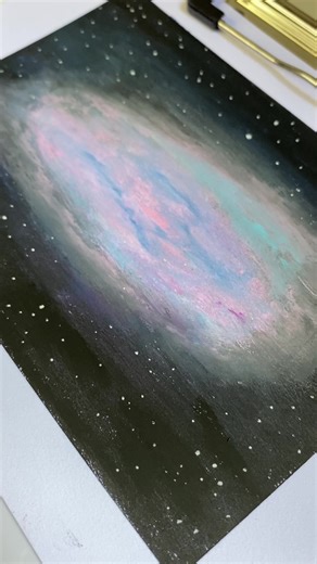 Creating a Stunning Galaxy Drawing with Oil Pastels