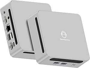 Mini PC AMD Ryzen 3 5300U Mini Computers Up to 3.8GHz 4c/8t, 8GB DDR4, 256GB SSD & M.2 NVME, Gaming PC with Wifi6/BT5.2, Gaming/Office/Design