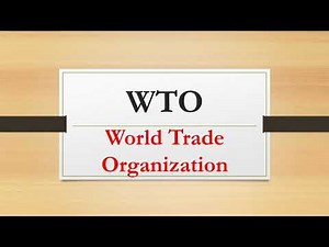 The World Trade Organization |WTO|