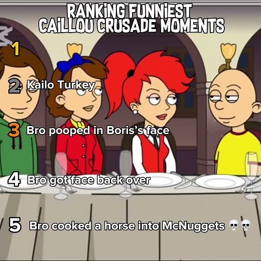 Ranking Funniest Caillou Crusade Moments #goanimate #meme #ranking