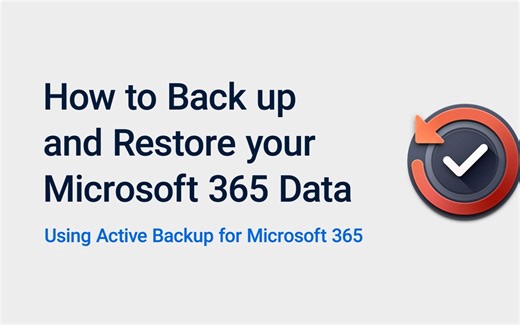 如何使用 Active Backup for Microsoft 365 备份您的 Microsoft 365 数据