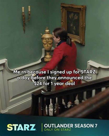 3.5M views · 64 reactions | $24 FOR 1 YEAR | Binge all 7 seasons of OUTLANDER now, only on STARZ. Sign up now for only $24 for 1 year! | Outlander | Facebook