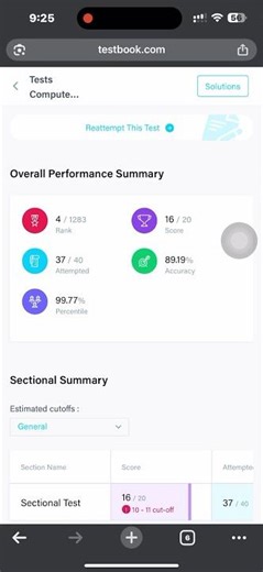 IBPS Computer Mock Test | Testbook Scores | #ibps #banking #computer #mocktest #rrbporesult #result