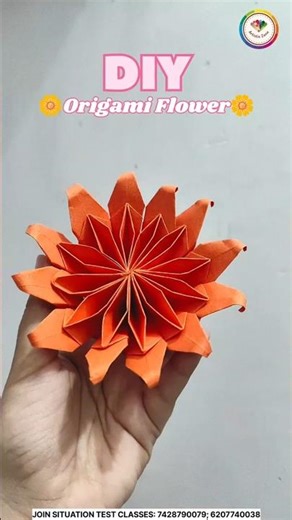 DIY ORIGAMI FLOWER 🌸| NIFT SITUATION TEST | NID STUDIO TEST PREPARATION | MODEL MAKING |7428790079