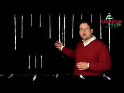 Christmas Light Decorating Ideas: Grand Cascade Falling Icicle Lights