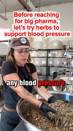 ✨ Blending up a fresh batch of our Blood Pressure Tea — one of those quiet powerhouses every home apothecary should have. Every scoop in this blend has a purpose: 🌿 Lemongrass to support circulation and help the body release tension 🌺 Hibiscus for that deep ruby color and its ability to naturally help lower blood pressure 🍒 Hawthorn berries — the heart herb. Nourishing, strengthening, and unbelievably supportive for overall cardiovascular health 🔥 Ginger to warm the system, improve blood flo