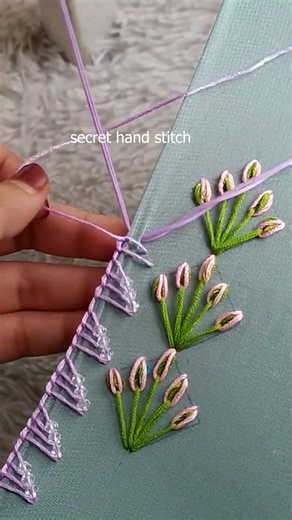awesome embroidery design !! Simple lace stitch try this design #youtubeshorts #sewingwork #shorts