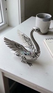 Elegant Robot Swan Transforms from a White Egg! 🦢✨