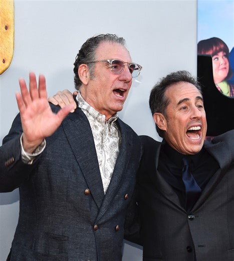 81K views · 725 reactions | "Unfrosted" director Jerry Seinfeld has a funny way of manifesting things. P.S. Did you spot the "Seinfeld" reunion we snuck in with the actor who played Kramer, Michael Richards? It's been 26 years since the long-running sitcom's finale premiere. | Yahoo Entertainment | Facebook