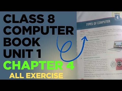 Class 8 computer book unit 1 chapter 4 // All Exercise// English Medium// chapter 4