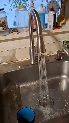 I was saying a prayer for serenity and washing my dishes with stove heated water and suddenly. Cough cough HOT water started to come out of the tap! Must have been a vapor lock or obstruction but he plumbed the right pipe ! Now I can perseverate about when they come back and finish putting in toilet walk in shower sink and interior walls tiling. Oh Hallaluya. | Gene Baumwoll