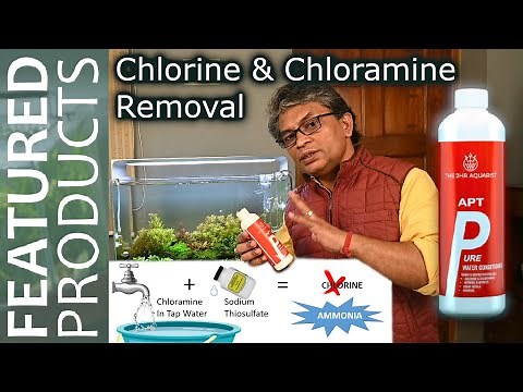 How to treat tap water for aquarium use| APT Pure Water Conditioner |Chlorine and chloramine removal