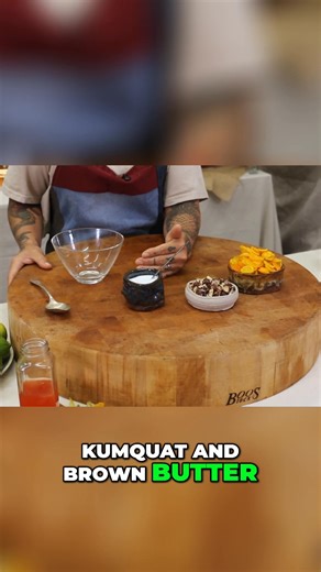 Making candied kumquat and brown butter hazelnut relish! Sliced kumquats, toasted hazelnuts in brown butter, and a simple syrup combine for a unique flavor. Kumquats are unique, you eat them whole! #Kumquat #Relish #BrownButter #Hazelnut #Candied #Recipe | Eat This TV Network