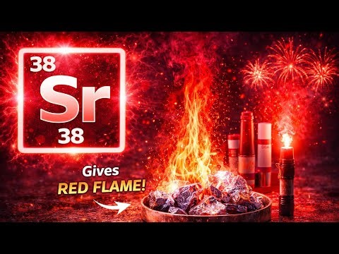 Strontium (Sr) | Atomic Number 38 | Red Flame Metal | NCERT + UPPSC + BPSC + SSC