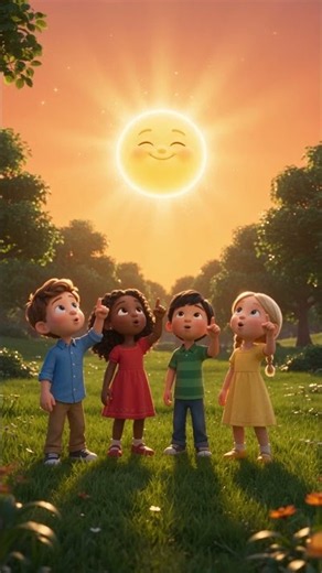 ☀️ Who Made the Sun? | God Made Me! 🌈 | Christian Nursery Rhyme for Kids #Shorts