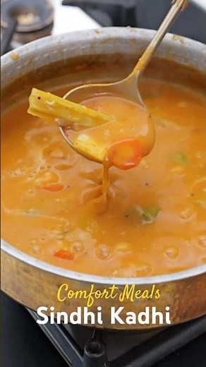 Trending Sindhi kadhi | Indian home cooked meal | Easy recipe | Dinner | Lunch comfort meal | #kadhi