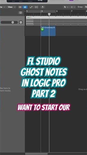 How to create FL Studio style piano roll ghost notes in Logic Pro 2/2 #musicproducer #logicprox