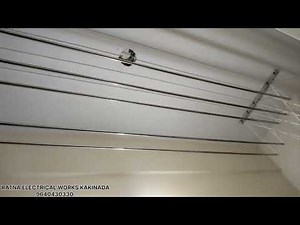 How to install pulley cloth Drying Hanger Celling Roof in Balcony