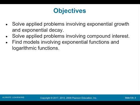 Lecture 5.6 - Growth and Decay Applications