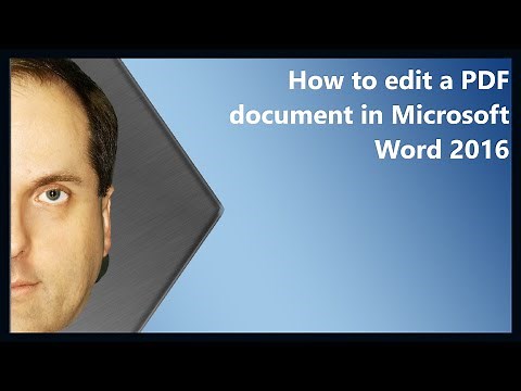 How to edit a PDF document in Microsoft Word 2016