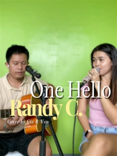 42K views · 926 reactions | ONE HELLO ~ Randy C. (Cover)  Nag dadalawang isip iupload dahil sa mic static. Pag pasensyaan nyo nlng po  | Gia & Ven Music | Facebook