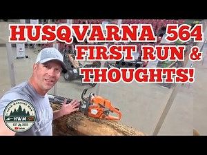 Running The Husqvarna 564XP Fuel Injected Chainsaw! Equip Expo!