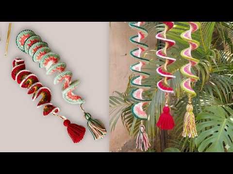 Easy Crochet Wind Spinner Tutorial ❤️