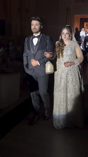 Handsome Groom & Beautiful Bride entry ✨ Walima Highlights #couple