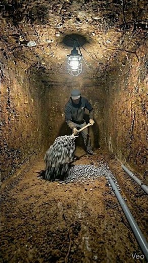 Transforming a Hole in the Ground Into a Bunker #bunker #construction #diy #satisfying