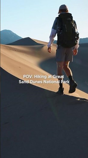 POV: Hiking at Great Sand Dunes National Park