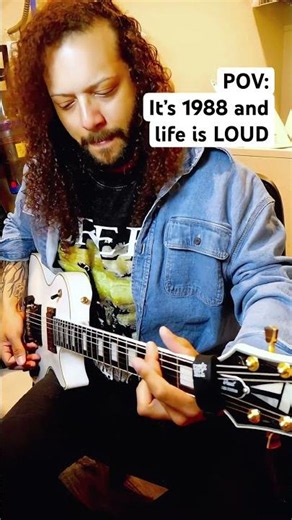 Channeling My Inner 80s Guitar Hero #80s #hairmetal #guitarhero