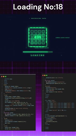 This Circuit Board Loader is ELECTRIFYING ⚡💚 #coding #programming #htmlcss #javascript #webdesign