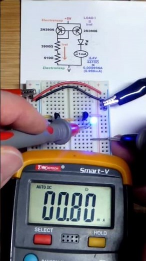 Look At Current Mirror PNP BJT Circuit #multimeter #measuringtool #transistor