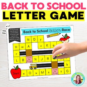Back to School Letter Board Game | Letter Writing Activity | Alphabet Review