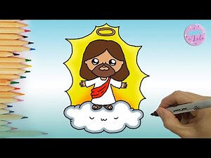 🧔⛪ CÓMO DIBUJAR A JESÚS KAWAII 🧔⛪ HOW TO DRAW JESUS CHRIST