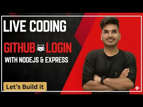 🔴 LIVE CODING: Let's implement GitHub login for the Linkhub app using Node.js and Express!
