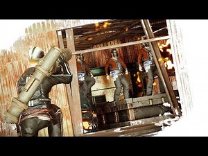 Рейд кибитка клана со всеми ресурсами, насыщенное выживание Rust/Раст