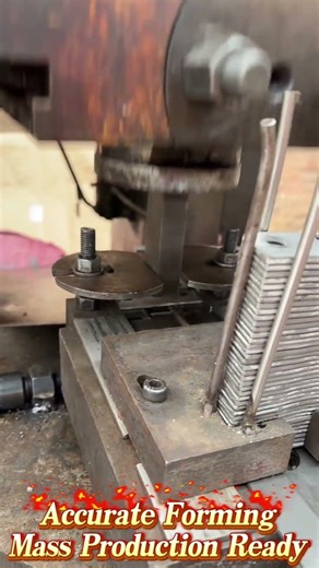 High Speed Metal Stamping Process | Precision Press Forming | Satisfying Stamping Process #shorts