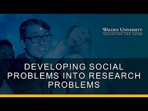 Developing Social Problems into Research Problems for CRQ