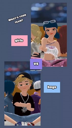 What's your team?😄#miraculouszepeto #miraculousmemes #girls #vs #boys #marinette #alya #chloe #adrien #luka #nino #ZEPETO #ZEPETOChallengeCrew #Challenge #ZChallengeCrew #Charakter #Avatar #Virtualworld #Metaverse #ZEPETOfyp #ZEPETOedits #Customizingapp #3dcharacter #zepeto_crew01 #zepetotiktok #zepetostyle #zepetoindonesia #zepetoboy #zepetogirl #zepetoapp #zepetoofficial #zepetousa #comic #TikTokComic #cartooncharacters #cosplay #meme #memes #cartooncharacter #marinettedupaingcheng #alyacesai