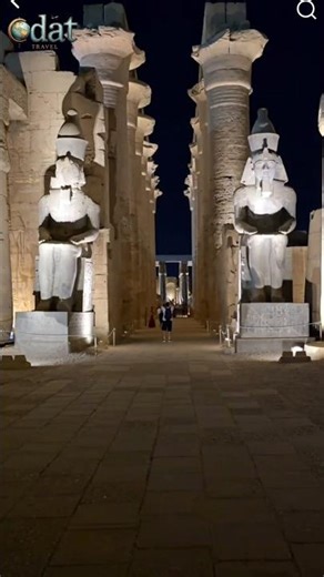 Statues of Pharaoh Ramses II at Luxor Temple #statue #pharoah #ramses #luxor #Egypt #temple #egypt