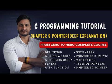 Chapter 8 Master Pointers in C: Memory Addresses, Pointer Arithmetic & Double Pointers etc #coding