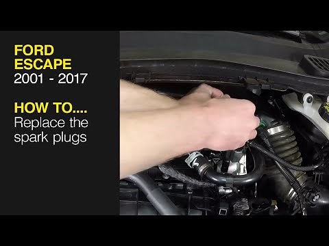 How to Replace the spark plugs on the Ford Escape 2001 - 2017
