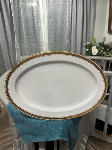 Antique W.A. Pickard Large Hand Painted Porcelain Serving Platter - Etsy