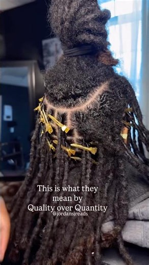Learning how to locksmith locs is the KEY to the long lasting retwist🥰 #locs #loctician #retwist