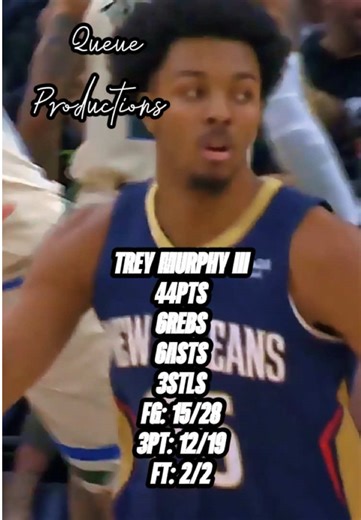 Trey Murphy was UNREAL tonight! #queueproductions #treymurphy #nba | queueproductions